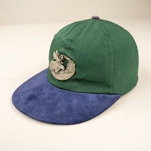 Nakina Ontario Canada Strapback Leather Dad Hat